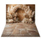 Kate Boho Arche Herbe de la pampa Marron Toile de fond+Vintage Rustique Sol en pierre Toile de fond - Kate Backdrop FR