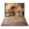 Kate Boho Arche Herbe de la pampa Marron Toile de fond+Vintage Rustique Sol en pierre Toile de fond - Kate Backdrop FR