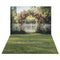 Kate Saint Valentin Arche Fleurs Jardin Clôture Toile de fond+Vert Herbe Soleil Sol Toile de fond - Kate Backdrop FR