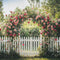 Kate Saint Valentin Arche Fleurs Jardin Clôture Toile de fond conçue par Emetselch - Kate Backdrop FR