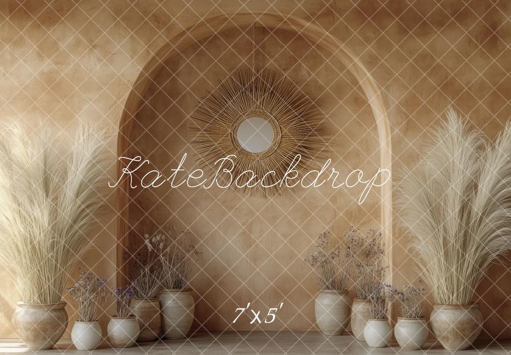 Kate Bohème Miroir Arche Beige Vases Toile de fond conçue par Mini MakeBelieve - Kate Backdrop FR