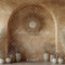 Kate Bohème Miroir Arche Beige Vases Toile de fond conçue par Mini MakeBelieve - Kate Backdrop FR
