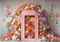 Kate Fleurs Cabine Téléphonique Mur Rétro Toile de fond conçue par Mini MakeBelieve - Kate Backdrop FR