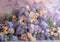 Kate Printemps Fleurs Pastel Violet Toile de fond conçue par Mini MakeBelieve - Kate Backdrop FR