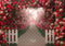 Kate Saint Valentin Fleurs Romantique Chemin Toile de fond conçue par Mini MakeBelieve - Kate Backdrop FR
