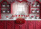 Kate Saint Valentin Cuisine Rouge Roses Toile de fond conçue par Mini MakeBelieve - Kate Backdrop FR