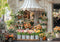 Kate Printemps Boutique de Fleurs Extérieur Toile de fond conçue par Mini MakeBelieve - Kate Backdrop FR