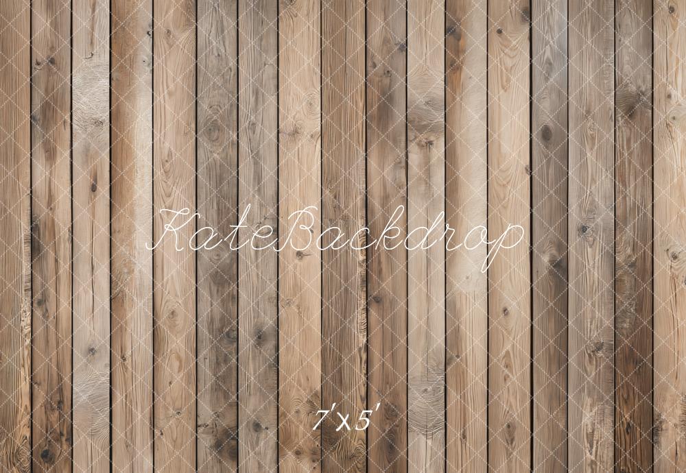 Kate Rustique Parquet Bois Brun Sol Toile de fond conçue par Emetselch - Kate Backdrop FR