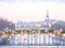 Kate Saint Valentin Romantique Paris Fleurs Bokeh Toile de fond conçue par Patty Robert - Kate Backdrop FR
