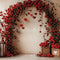 PROMO Kate Saint Valentin Fleur Arche Rose Rouge Toile de fond conçue par Emetselch - Kate Backdrop FR