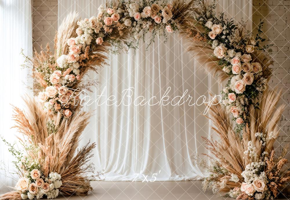 Kate Bohème Fleurs Arche Rideaux Toile de fond conçue par Emetselch - Kate Backdrop FR