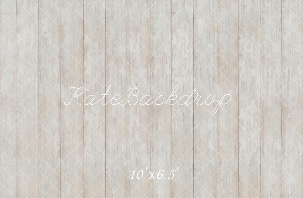 Kate Vintage Parquet Blanc Sol Toile de fond conçue par Emetselch - Kate Backdrop FR