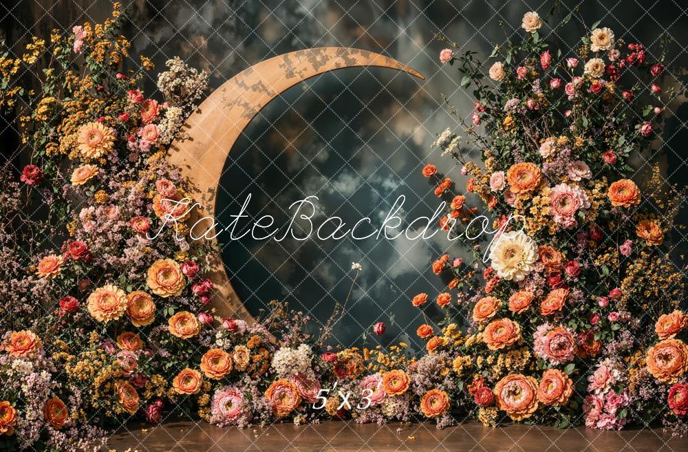 PROMO Kate Fête des mères Fleurs Croissant de Lune Toile de fond conçue par Emetselch - Kate Backdrop FR