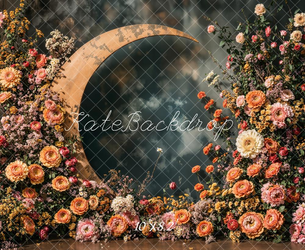 PROMO Kate Fête des mères Fleurs Croissant de Lune Toile de fond conçue par Emetselch - Kate Backdrop FR
