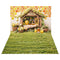 Kate Printemps Abeille Nid d'abeille Fleurs Toile de fond+Printemps Vert Herbe Champ Sol Toile de fond - Kate Backdrop FR