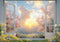 Kate Printemps Nuage Coucher de soleil Fenêtre Toile de fond conçue par Mini MakeBelieve - Kate Backdrop FR