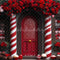 Kate Saint Valentin Maison de Bonbons Roses Toile de fond conçue par Mini MakeBelieve - Kate Backdrop FR