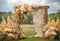 Kate Bohème Fleurs Macramé Mariage Extérieur Toile de fond conçue par Emetselch - Kate Backdrop FR