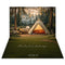 Kate Camping Forêt Tente Lumières Toile de fond+Champ Prairie Vert Sol Toile de fond - Kate Backdrop FR