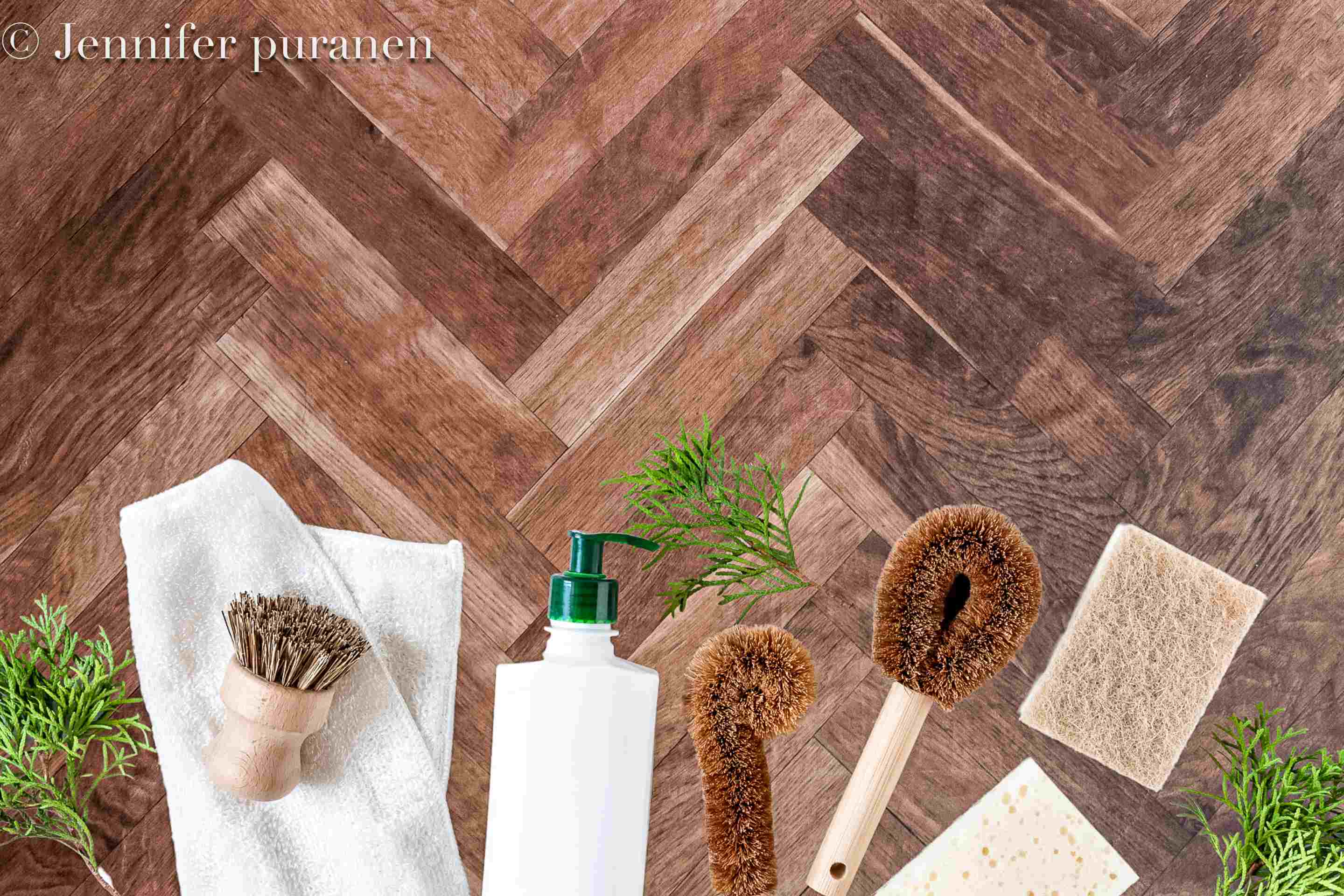 Kate Marron Parquet à chevrons Sol Toile de fond conçue par Kate Image - Kate Backdrop FR