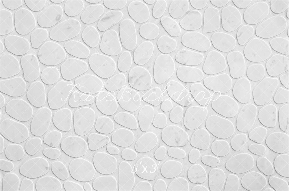 Kate Blanc Galets Sol Toile de fond conçue par Mini MakeBelieve - Kate Backdrop FR