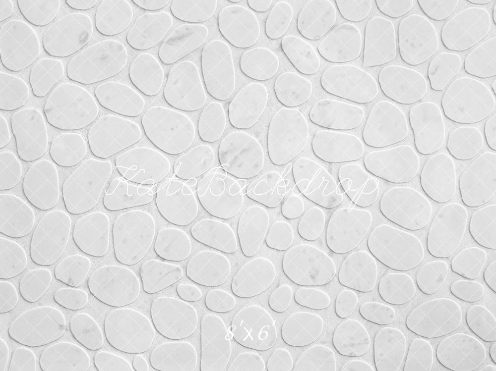Kate Blanc Galets Sol Toile de fond conçue par Mini MakeBelieve - Kate Backdrop FR