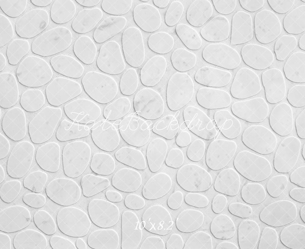 Kate Blanc Galets Sol Toile de fond conçue par Mini MakeBelieve - Kate Backdrop FR