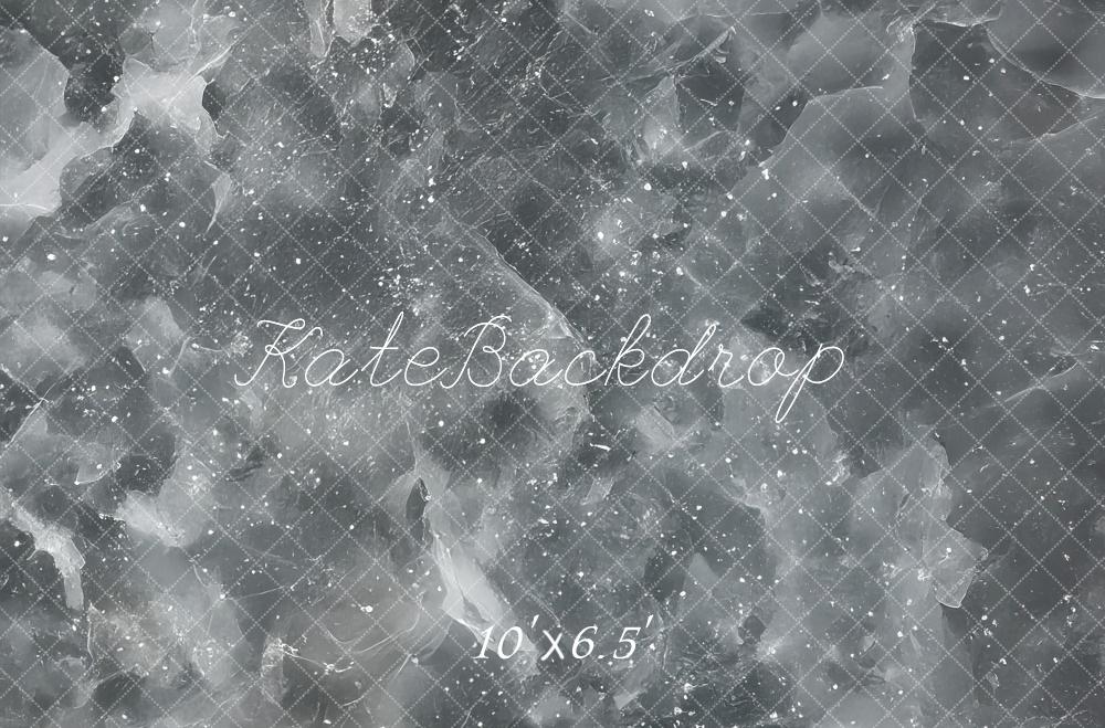 Kate Abstrait Glace craquelée Gris Sol Toile de fond conçue par Mini MakeBelieve - Kate Backdrop FR
