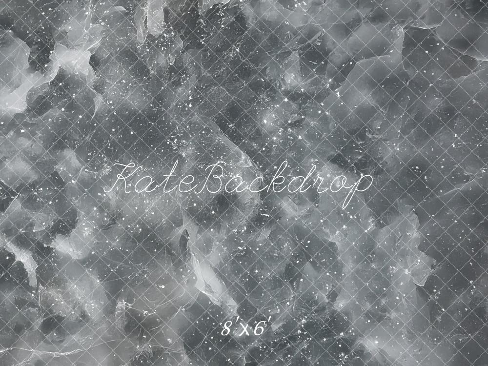 Kate Abstrait Glace craquelée Gris Sol Toile de fond conçue par Mini MakeBelieve - Kate Backdrop FR