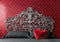 Kate Saint Valentin Tête de lit Paillettes Rouge Toile de fond conçue par Mini MakeBelieve - Kate Backdrop FR