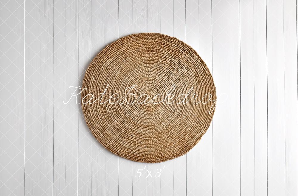 Kate Nouveau-né Tissé Naturel Cercle Sol Toile de fond conçue par Mini MakeBelieve - Kate Backdrop FR