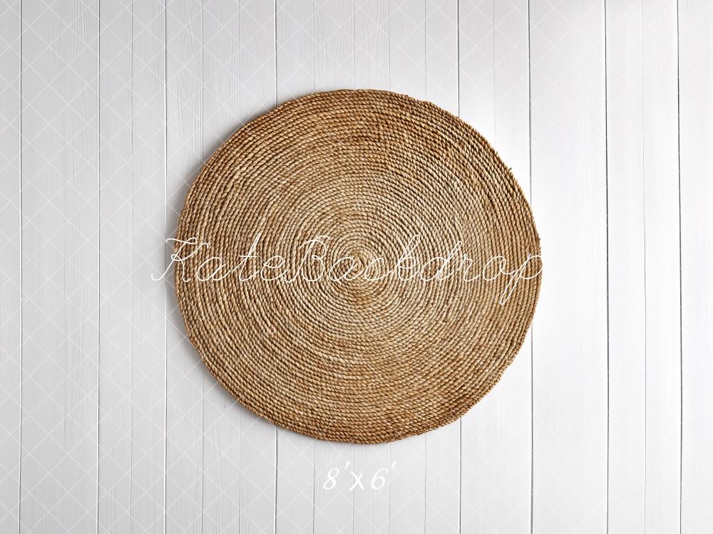 Kate Nouveau-né Tissé Naturel Cercle Sol Toile de fond conçue par Mini MakeBelieve - Kate Backdrop FR