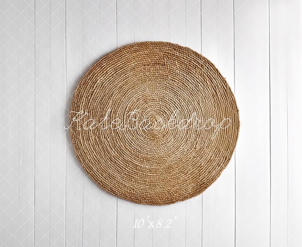 Kate Nouveau-né Tissé Naturel Cercle Sol Toile de fond conçue par Mini MakeBelieve - Kate Backdrop FR