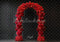 Kate Saint Valentin Roses Rouges Cœur Arche Toile de fond conçue par Mini MakeBelieve - Kate Backdrop FR