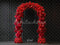 Kate Saint Valentin Roses Rouges Cœur Arche Toile de fond conçue par Mini MakeBelieve - Kate Backdrop FR