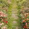 Kate Printemps Fleurs Allée Herbe Sol Toile de fond conçue par Emetselch - Kate Backdrop FR