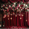 Kate Saint Valentin Floral Mariage Roses Rideau Toile de fond conçue par Patty Roberts - Kate Backdrop FR