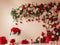 Kate Saint Valentin Roses Rouge Beige Cadeau Toile de fond conçue par Patty Roberts - Kate Backdrop FR