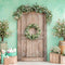 Kate Pâques Rustique Porte Vert Toile de fond conçue par Patty Roberts - Kate Backdrop FR