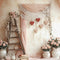 Kate Saint Valentin Rose Fleurs Échelle Rideaux Toile de fond conçue par Patty Roberts - Kate Backdrop FR