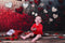 Kate Saint Valentin Cœur Mur de Pierre Dégradé Toile de fond conçue par Patty Roberts - Kate Backdrop FR