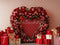 Kate Saint Valentin Coeur Roses Cadeaux Toile de fond conçue par Patty Roberts - Kate Backdrop FR