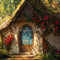 Kate Saint Valentin Fée Chalet Roses Toile de fond conçue par Emetselch - Kate Backdrop FR