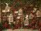 Kate Saint Valentin Roses Cage à oiseaux Toile de fond conçue par Emetselch - Kate Backdrop FR