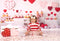 Kate Saint Valentin Petit Gâteau Dessert Rouge Toile de fond conçue par Emetselch - Kate Backdrop FR