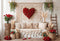 Kate Saint Valentin Bohème Roses Canapé Toile de fond conçue par Emetselch - Kate Backdrop FR