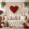 Kate Saint Valentin Bohème Roses Canapé Toile de fond conçue par Emetselch - Kate Backdrop FR