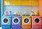 Kate Buanderie Coloré Machine à laver Toile de fond conçue par Emetselch - Kate Backdrop FR