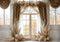 Kate Bohème Fleurs Élégant Fenêtre Rideau Toile de fond conçue par Mini MakeBelieve - Kate Backdrop FR