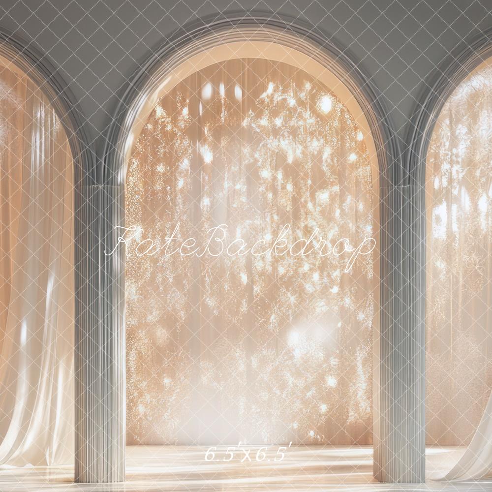 Kate Élégant Arche Rideaux Soleil Portrait Toile de fond conçue par Mini MakeBelieve - Kate Backdrop FR